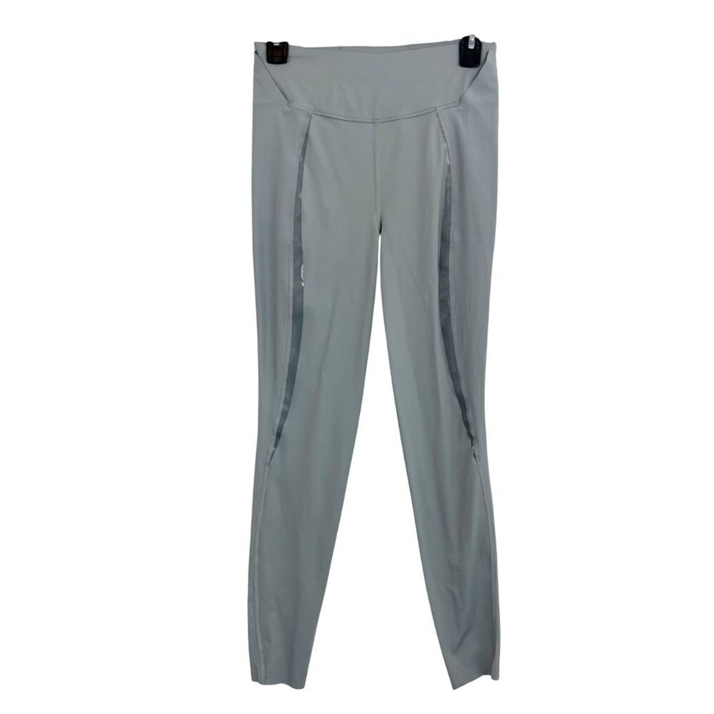 Lululemon Gloss‎ Trim Run Super High Rise SHR Tight Leggings Gray - Size 6